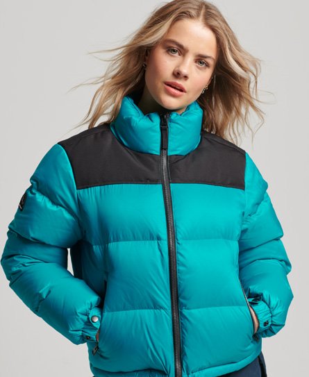 Superdry Female Sportstyle Code Pufferjas Groen