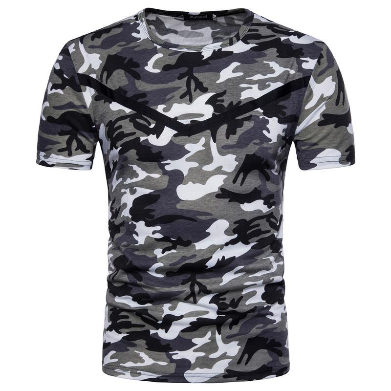 Factory Outlet Clothing Zomer Nieuwe Mannen Militaire Stijl 3D T Shirt Camouflage Bedrukte Ronde Hals Leger Tactische Korte Mouw Shirt Euro Maat XXXXXL