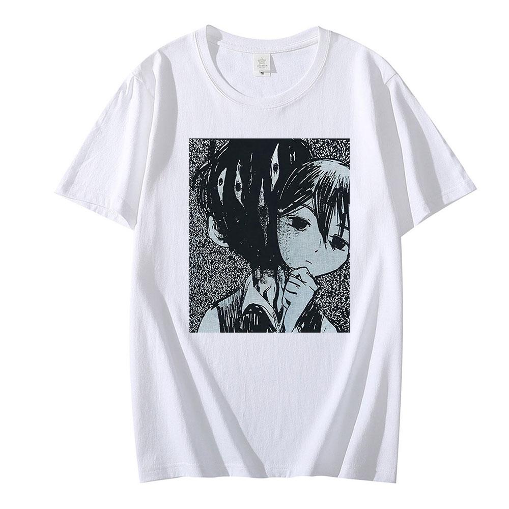 WE BELIEVE Omori T-Shirt Harajuku Zomer Tee Shirt met korte mouw Cosplay kleding Casual Streetwear voor mannen en vrouwen Tee Shirt XS zwart