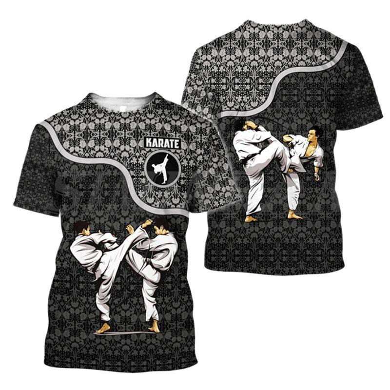 ETST 03 Japan Training T-shirt Mannen 3d Karate Gedrukt Tee Tops Oversized Korte Mouwen Hoogwaardige Sportkleding Mannen Sneldrogende t-shirt 4XL