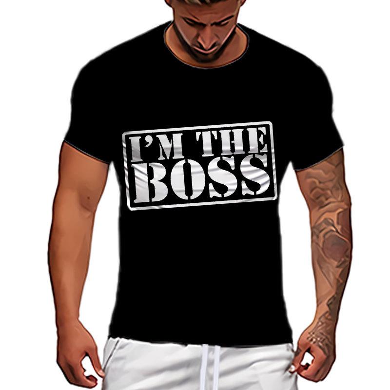 ETST 03 Zomer T-shirt voor mannen Oversized Casual Tees Letter Graphic Short-sleeved Herenkleding O-hals Eenvoudige High Street T Shirt Tops 5XL