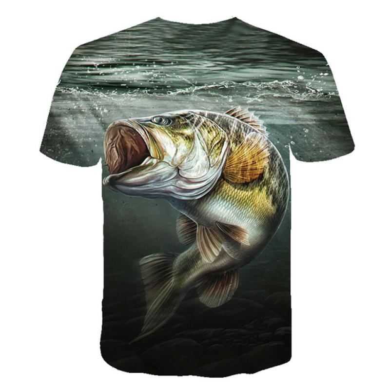 ETST WENDY 3D Vis Gedrukte T-shirt voor Mannen Zomer mannen Karpervissen Grappige T-shirt Vrouwen Kids Mannelijke Oversized Korte mouw Tops Tees 100-6XL S