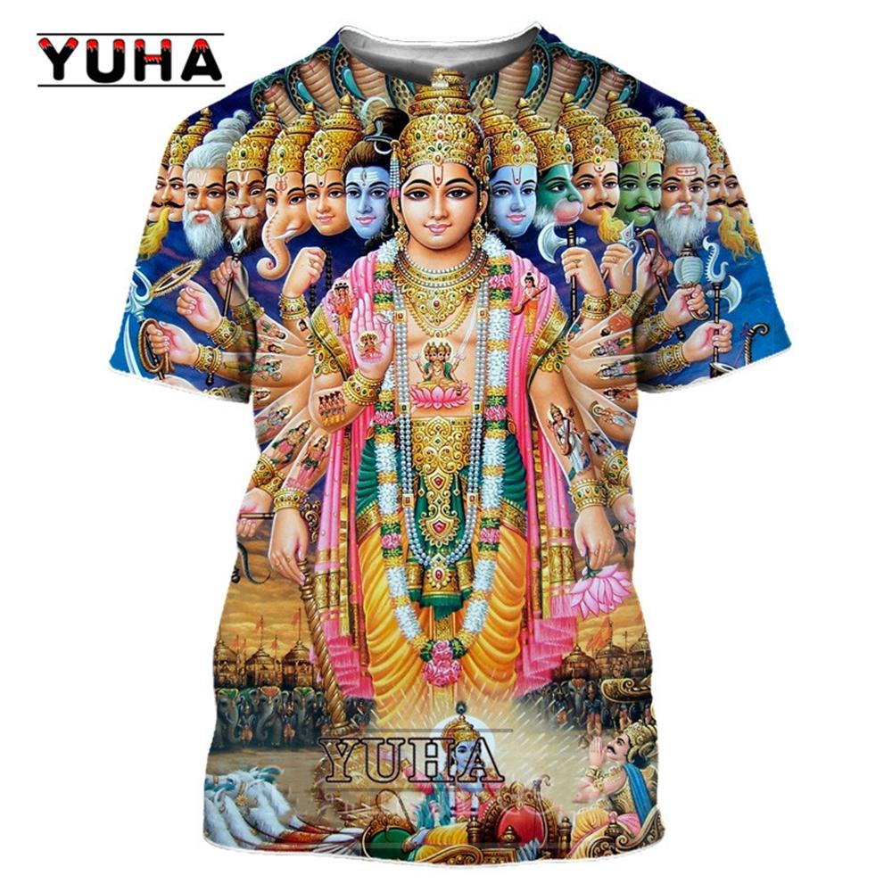 ETST WENDY 05 3D Print Hindoeïsme Vishnu Mannen T-shirt Vrouwen Gelovige Mythe Hindoe Lord God Shiva T-shirt Bull Rit Nandi Cosplay cool Tees XXL