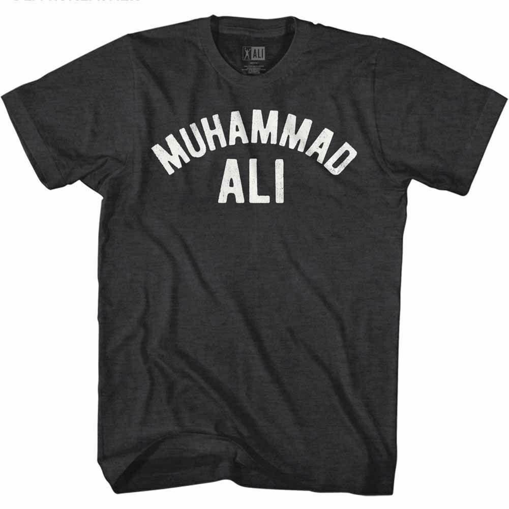 QW19MAC Muhammad Ali Ali Zwart Heather Volwassen T-shirt T-Shirt Mannen Casual T-shirt met korte mouwen L zwart