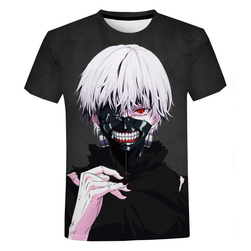 Baibao QIQI Tokyo Ghoul Grafische T-shirt voor Mannen Vrouwen Zomer Nieuwe Leisure Oversized T-shirt Mode Harajuku Streetwear Tops Tees XXXL