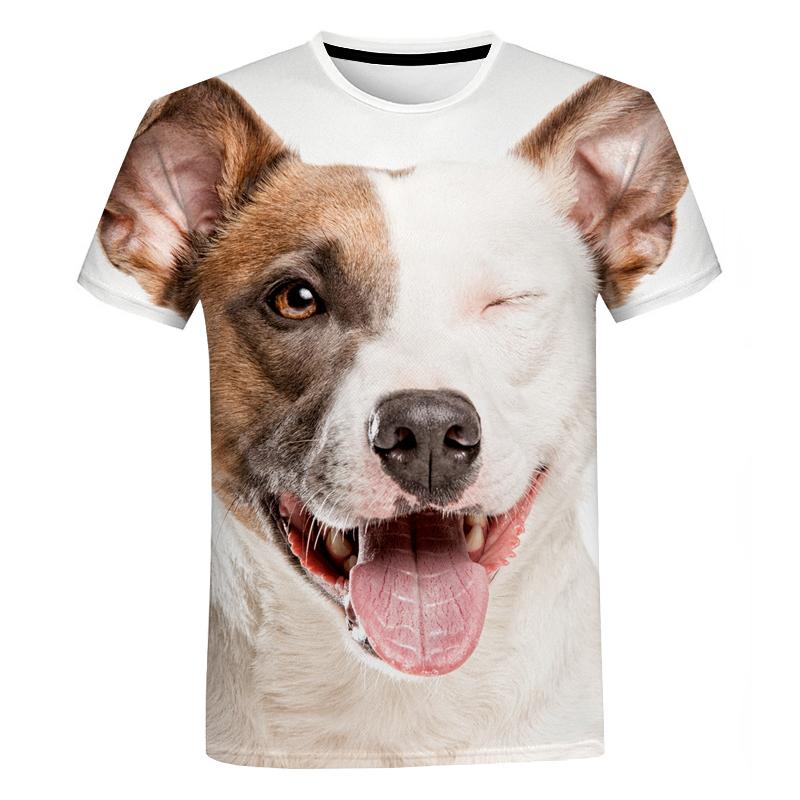 Baibao QIQI Y2K Kleding Leuke Dier Hond 3D Print T-shirt voor Mannen Vrouwen Zomer Nieuwe Oversized T-shirt Mode Harajuku Korte mouwen Tops Tee XXS