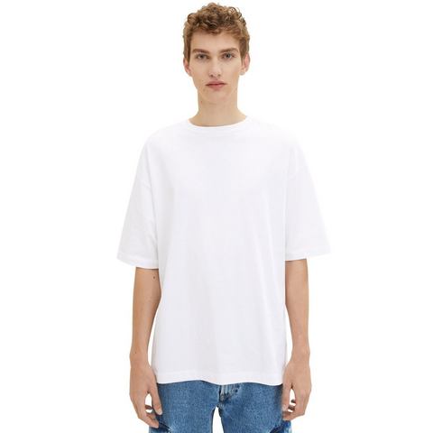 Tom Tailor Denim T-shirt in oversized pasvorm