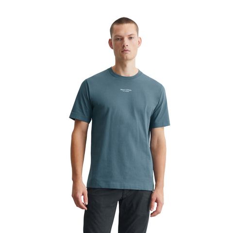 Marc O'Polo T-shirt een klein, bescheiden logo in contrastkleur siert de borst