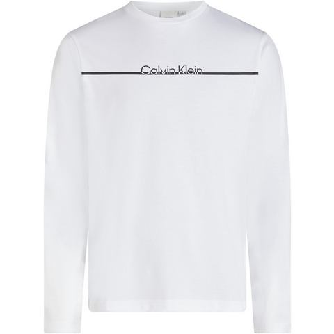 Calvin Klein Shirt met ronde hals SPLIT LINE LOGO LS T-SHIRT