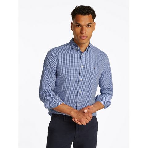 Tommy Hilfiger Businessoverhemd FLEX POPLIN GINGHAM RF SHIRT