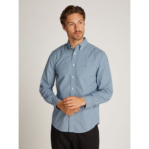 Tommy Hilfiger Businessoverhemd FLEX POPLIN GINGHAM RF SHIRT