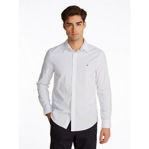 Tommy Hilfiger Businessoverhemd FLEX POPLIN KENT COLLAR SF SHIRT