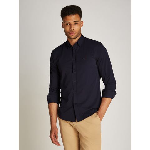 Tommy Hilfiger Businessoverhemd PERFORMANCE KNIT SOLID SF SHIRT