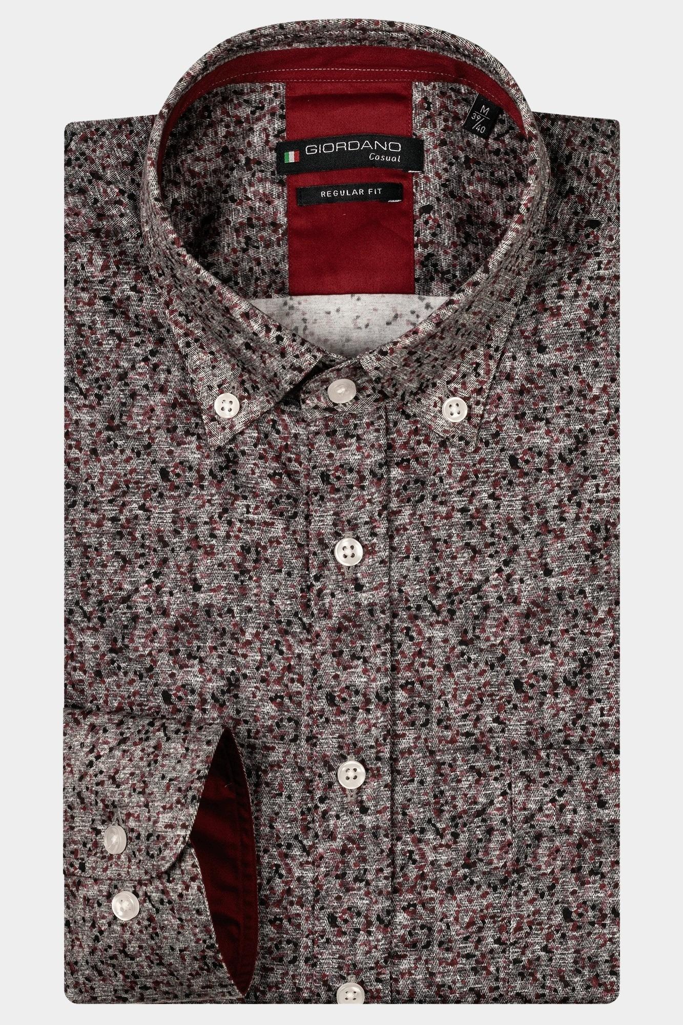 Giordano Casual hemd lange mouw ivy, ls button down printed h 427041/30