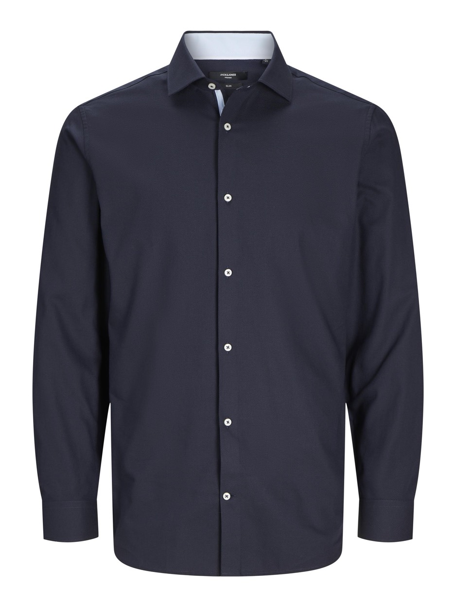 Jack & Jones Jprblaparker detail ls shirt sn navy