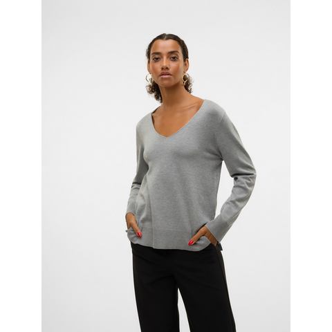 Vero Moda Gebreide trui VMSILJE LS V-NECK PULLOVER GA NOOS