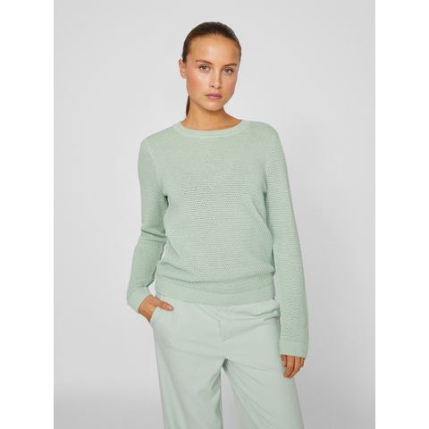 Vila Trui met ronde hals VIDALO O-NECK L/S KNIT TOP- NOOS