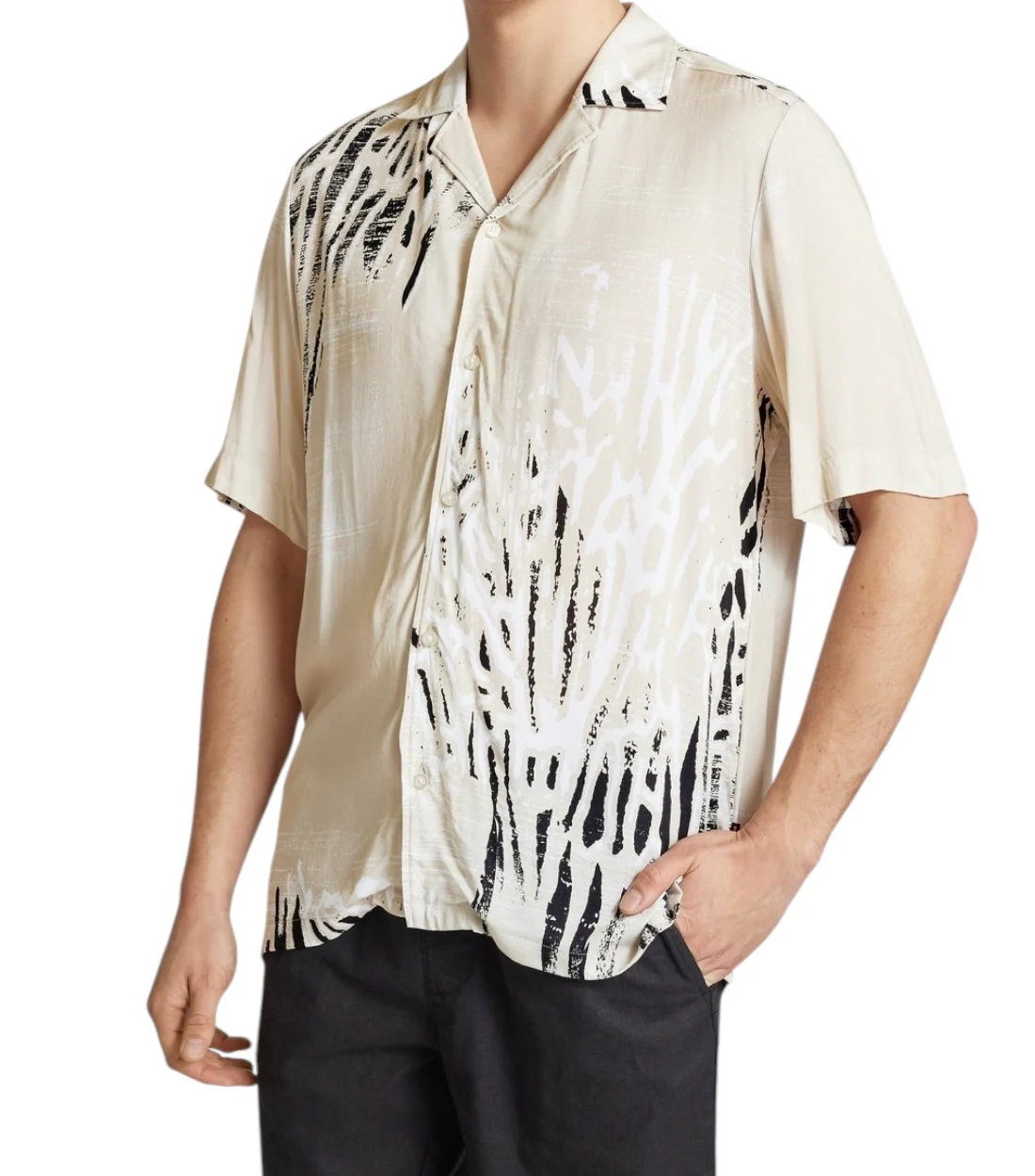 Hugo Boss Beige viscose shirt