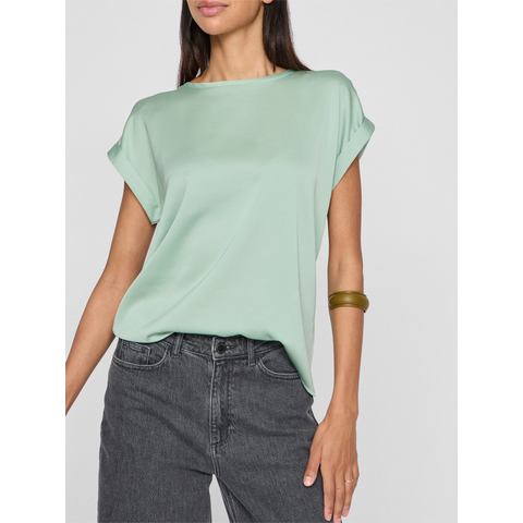 Vila Shirt met korte mouwen VIELLETTE S/S SATIN TOP - NOOS