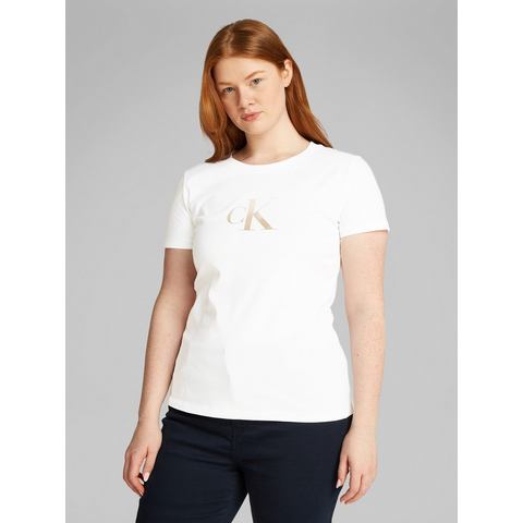 Calvin Klein Jeans Plus T-shirt PLUS GRADIENT CK SLIM TEE in grote maten, print met kleurverloop