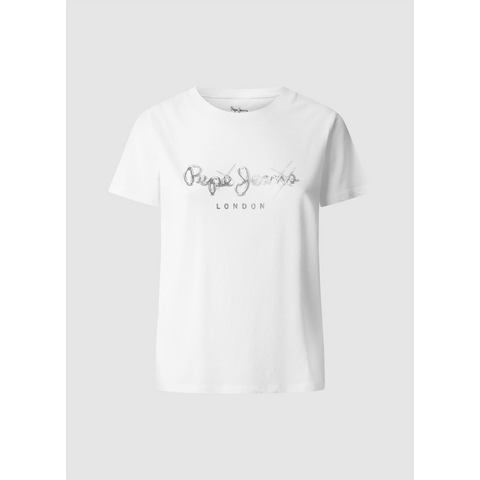 Pepe Jeans T-shirt Leticia met strassteentjes