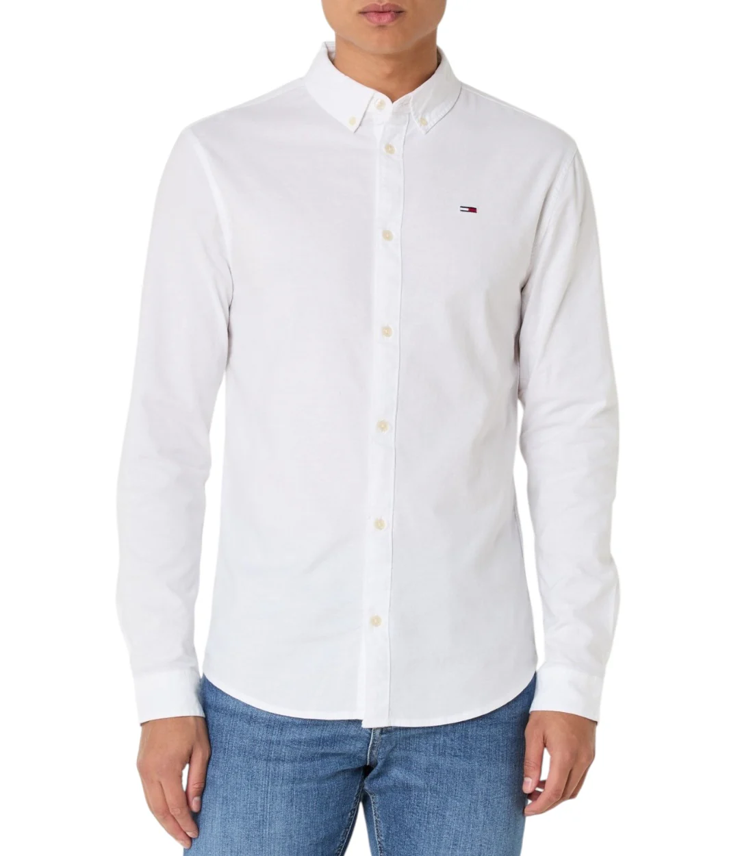 Tommy Hilfiger Slim fit overhemd met logoborduring