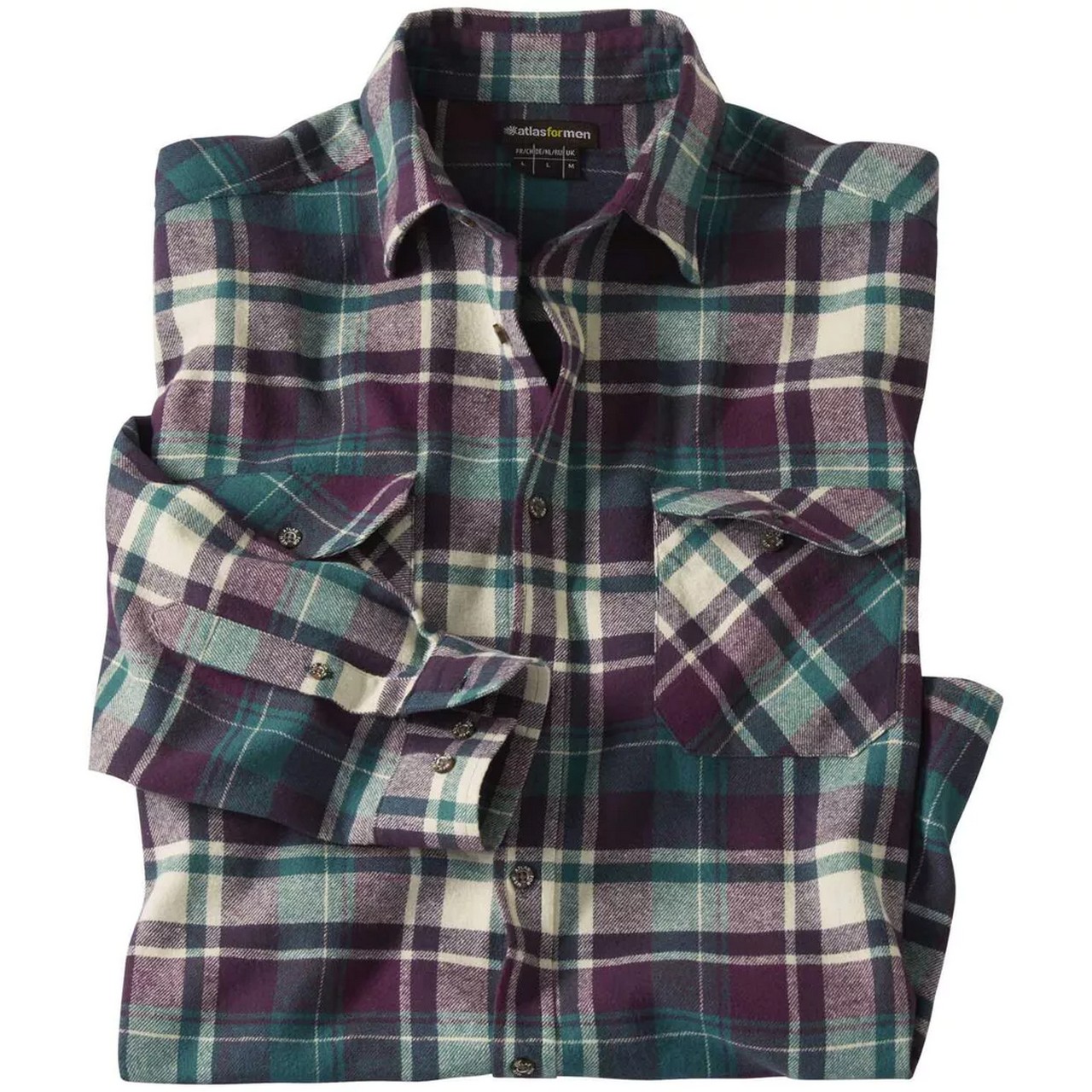 Atlas For Men Heren geruit flannel shirt