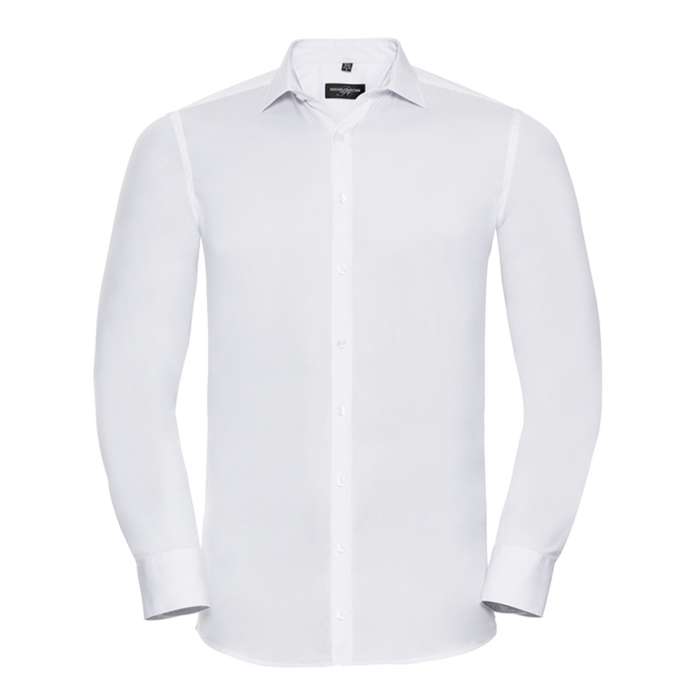 Russell Athletic Heren ultimate stretch shirt met lange mouwen