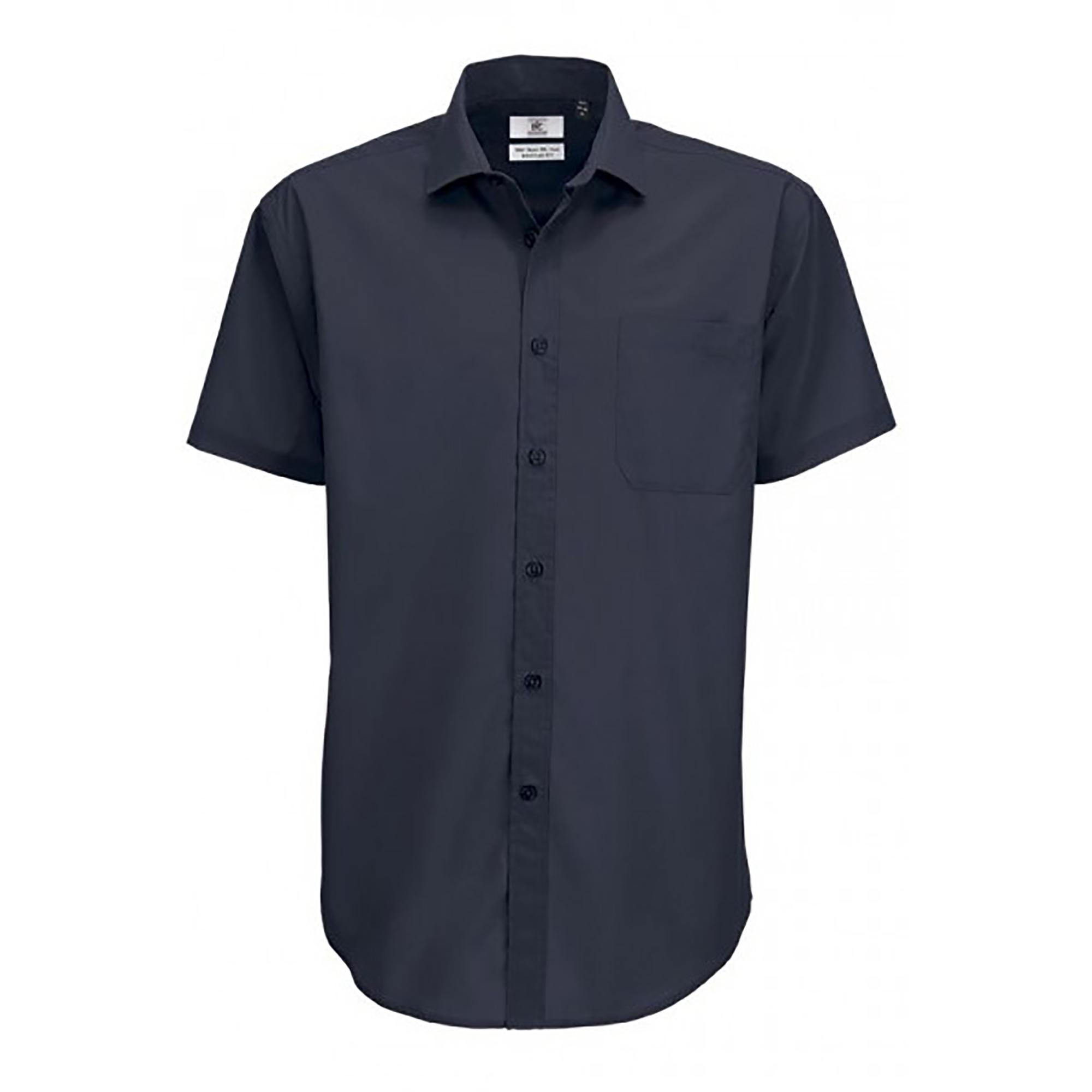 B and C B&c heren slimme korte mouwen shirt / heren shirts