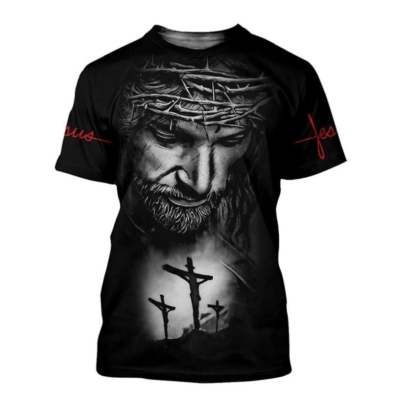 ETST 03 T-shirt heren zomer 3D karakter patroon mode casual korte mouw cool t-shirt harajuku straat maat grote top 6XL XS