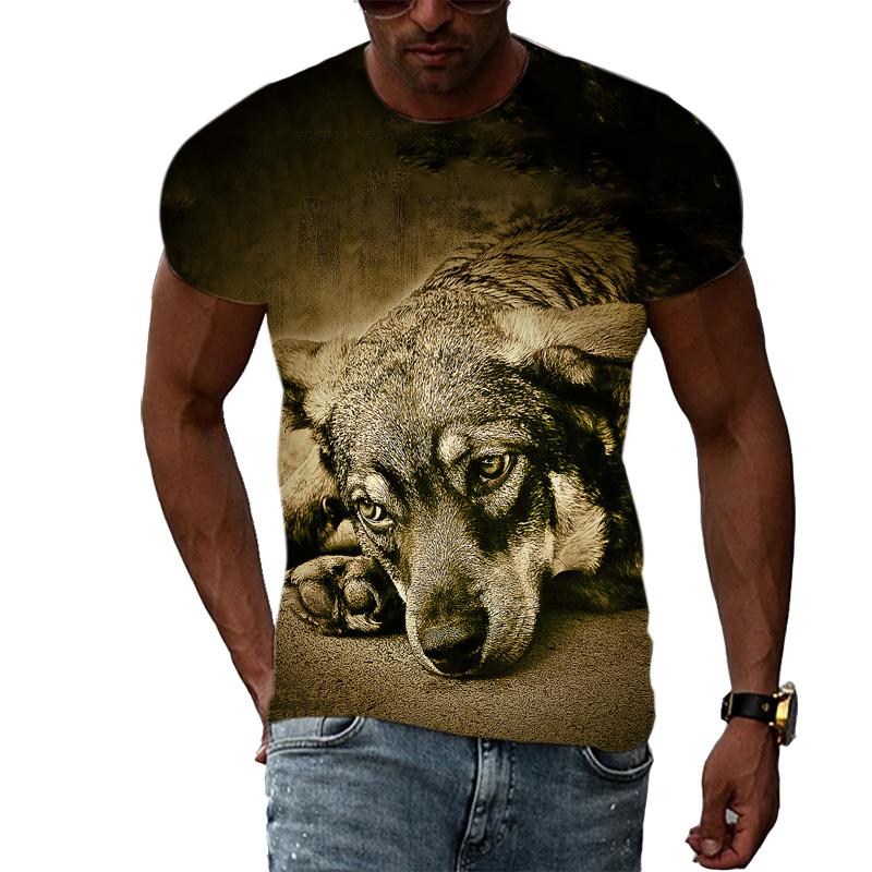 ETST WENDY 05 Nieuwe Dier Hond grafische t-shirts Zomer Fashion Casual harajuku Print trendyol mannen winkel Persoonlijkheid korte mouwen t-shirts Top S