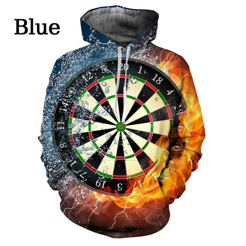 ETST WENDY 005 3D-printen Targeting Top Darts Game Top Herenmode Trend Persoonlijkheid Casual Sport Hoodie Pullover S