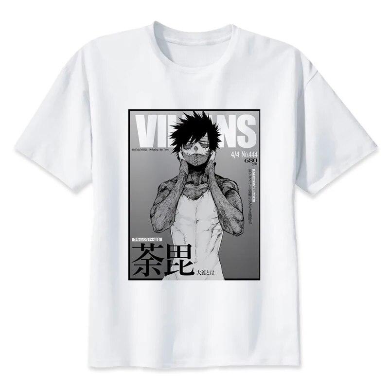 YSM Cotton Tshirt Boku No Hero Academia T-shirt deku print T-shirt mijn held academia anime shirt heren XS wit