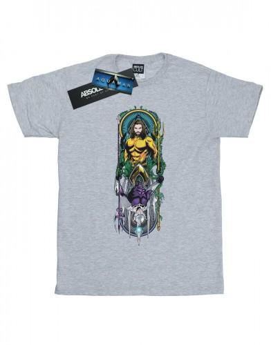 DC Comics Heren Aquaman Ocean Master T-shirt L zwart