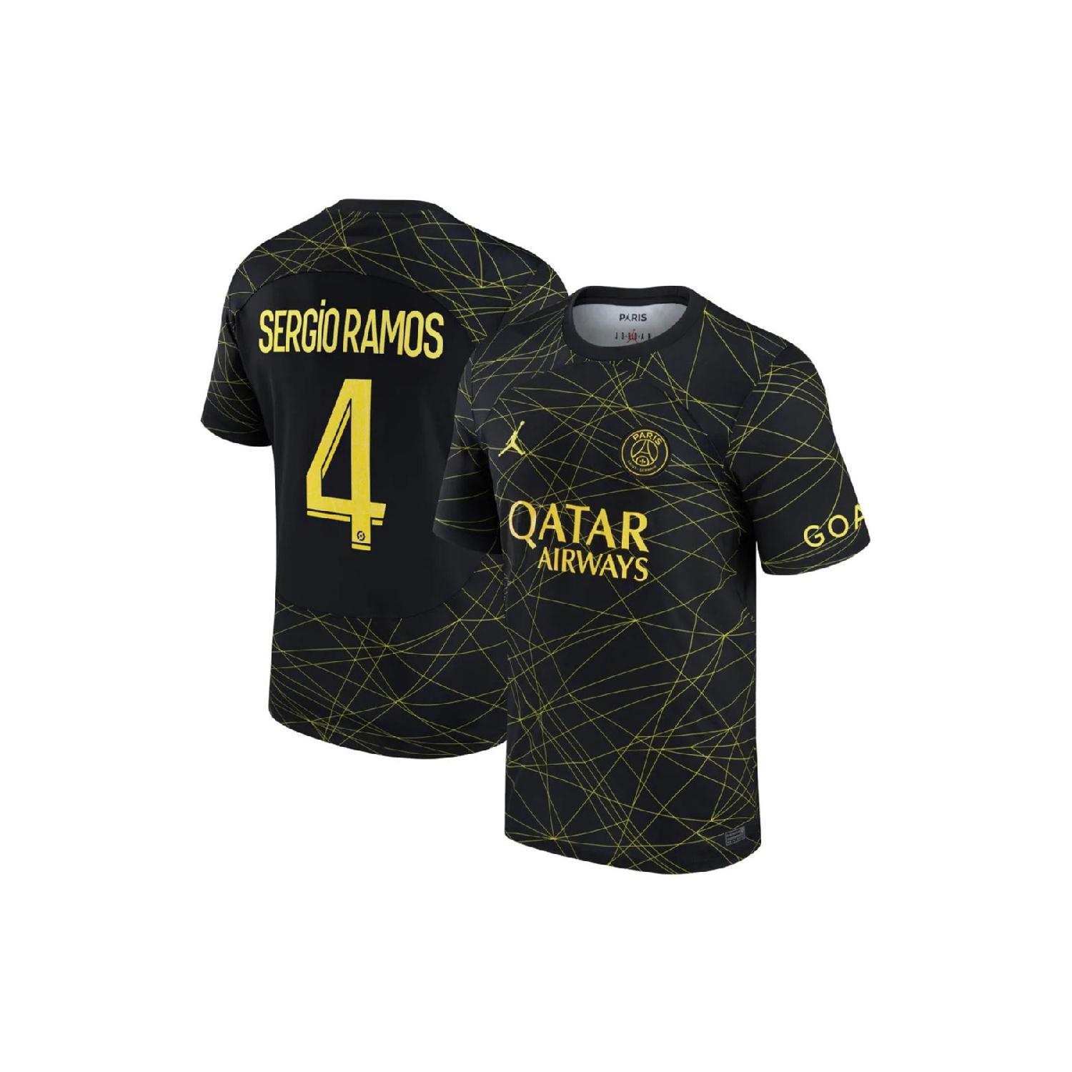 Sports & Travelling Psg Sergio Ramos 22/23 Seizoen Voetbalshirt Goud XS