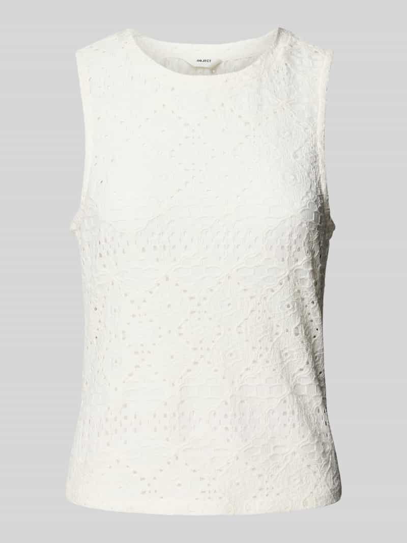 Object Tanktop met ajourpatroon, model 'FEODORA'