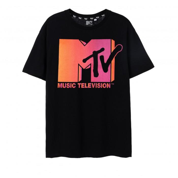 Pertemba FR - Apparel MTV Mens Ombre T-Shirt L zwart