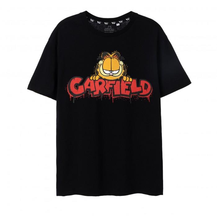 Pertemba FR - Apparel Garfield Heren Graffiti T-shirt met korte mouwen L zwart