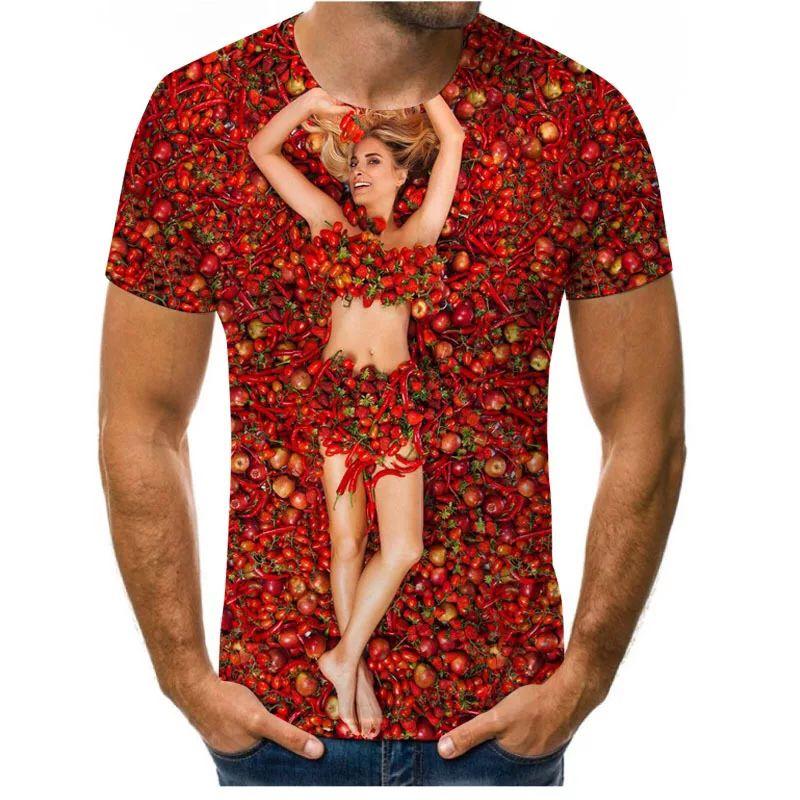 HerSight Mannen Plus Size Kleding Losse Zomer Tops Dier 3D Print T-shirt Paar Sexy Dame Patroon Tees O Hals korte Mouw Top Ademende Man Shirts XS