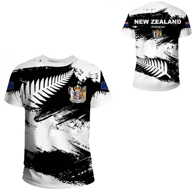 Subilier Leuk casual rugby-T-shirt met korte mouwen, zomerzilveren straatkleding, tribale harajuku, comfortabel, ademend, 3D-printen, xxs