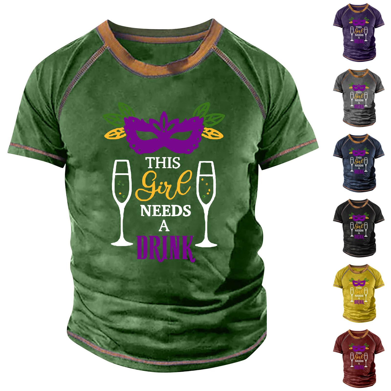 Timoduizhang Raglan T-shirt voor heren, retro korte mouw, ronde hals, tops met letterprint L zwart