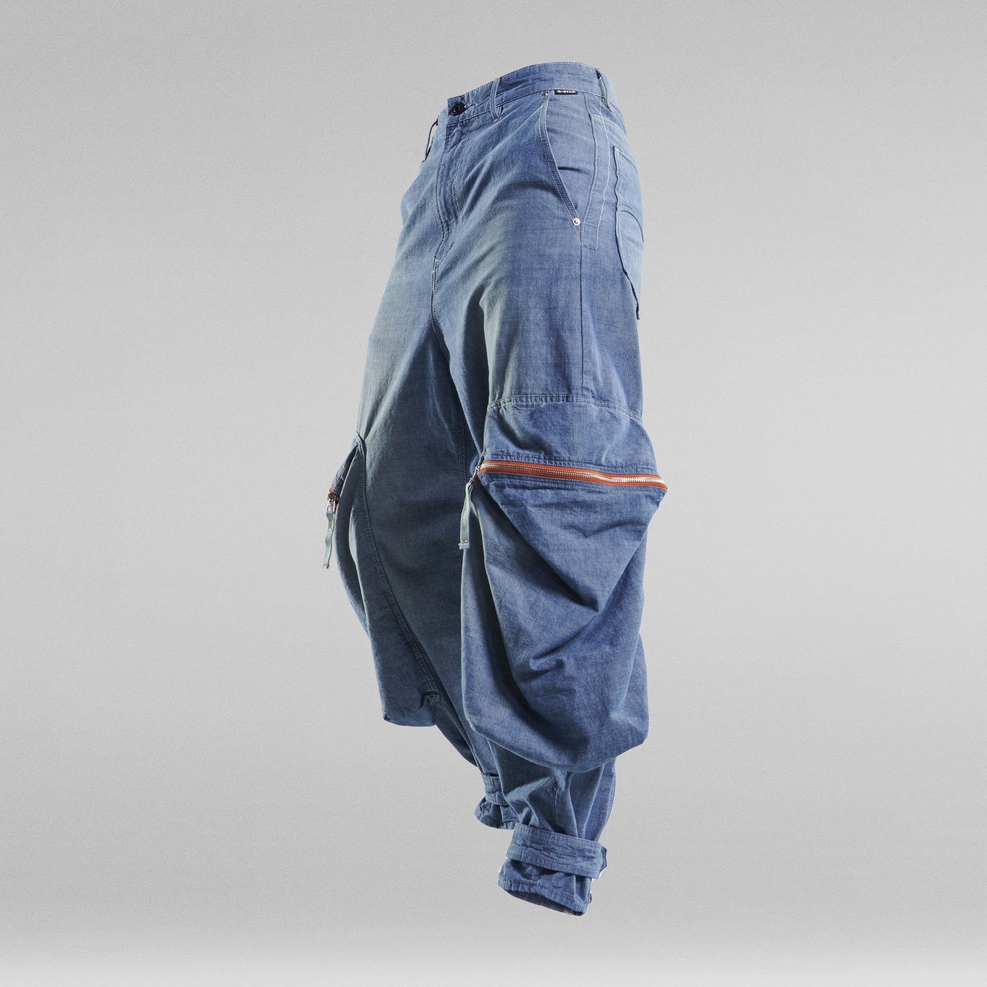 G-Star RAW E Cargobroek Maxi Pocket - Lichtblauw - Dames