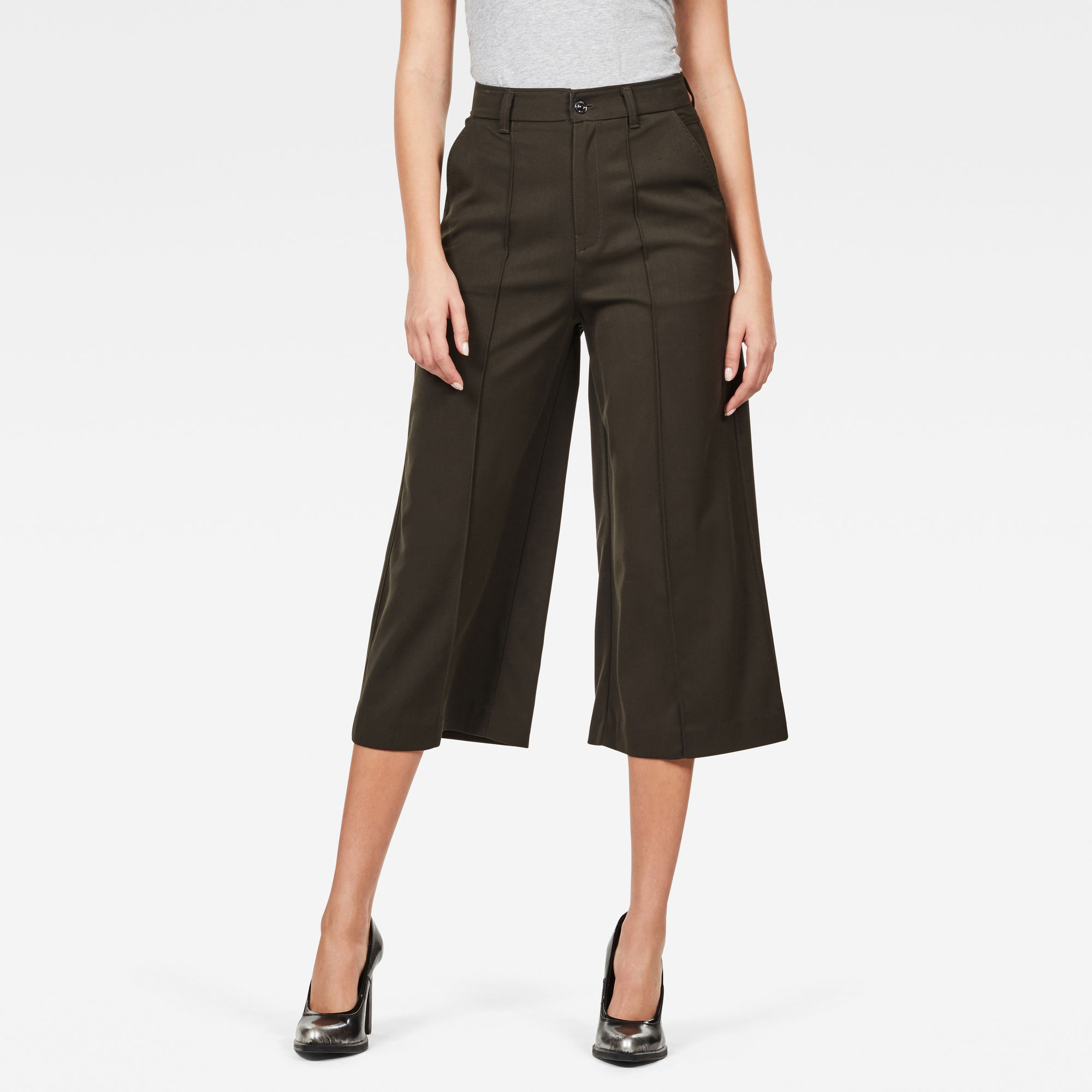 G-Star RAW Pintuck Culotte - Grijs - Dames