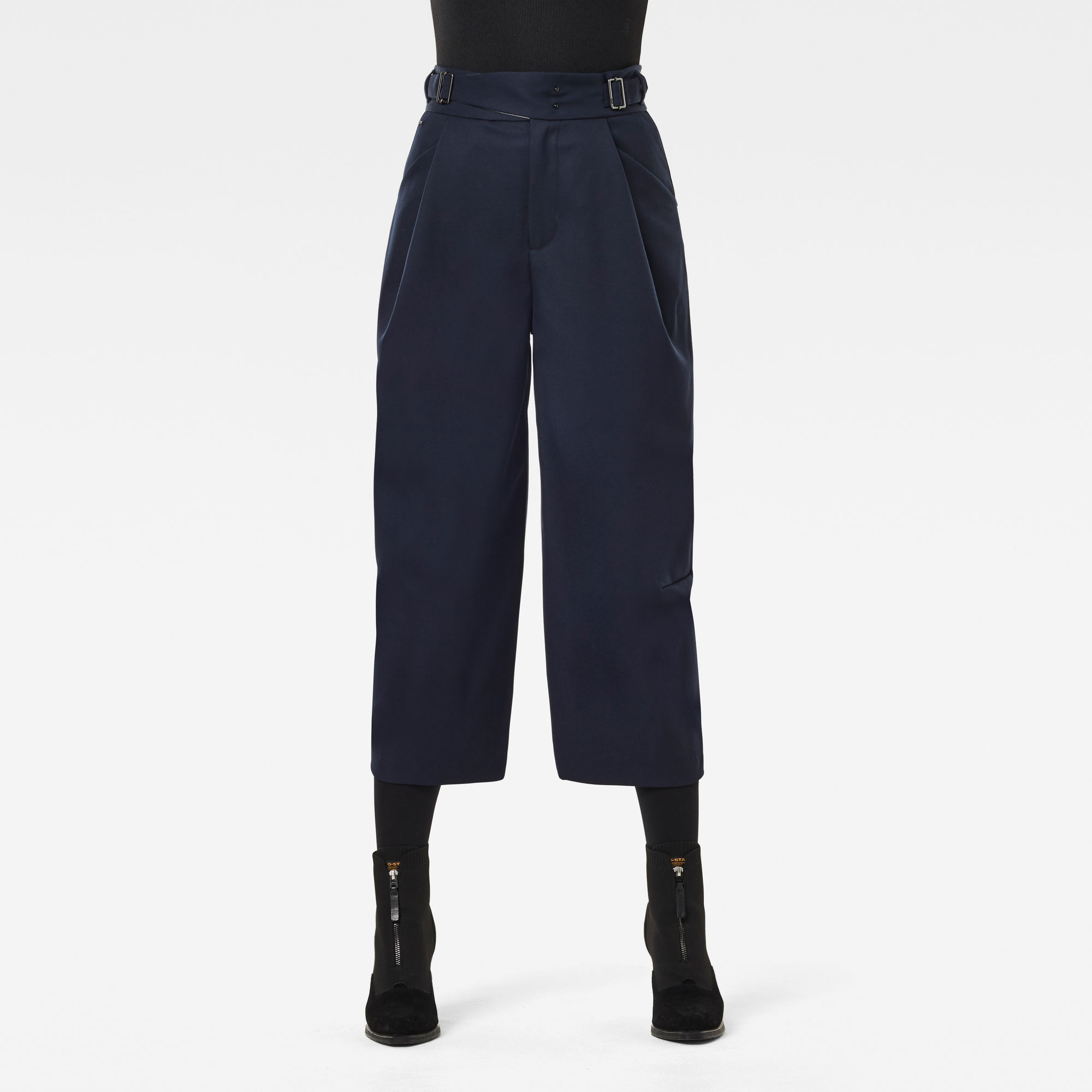 G-Star RAW 3D Wide Crop Broek - Midden blauw - Dames