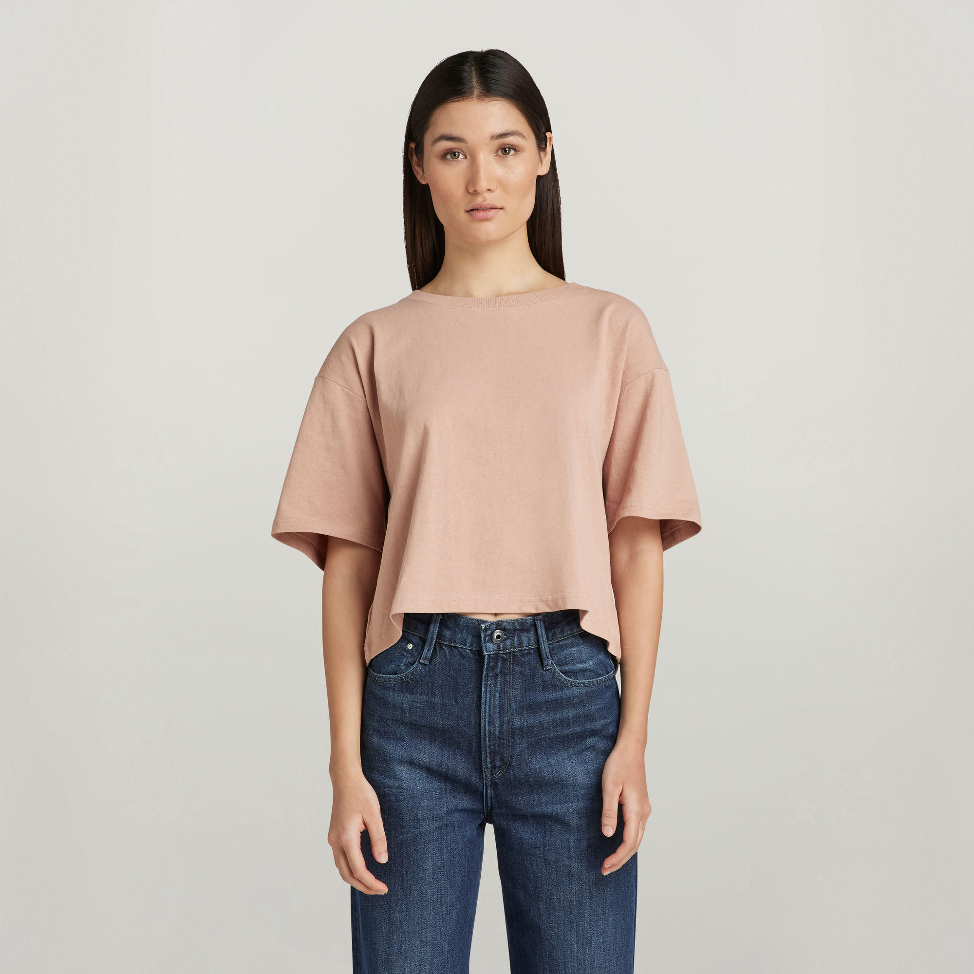 G-Star RAW Adjustable T-Shirt Backsnaps - Roze - Dames