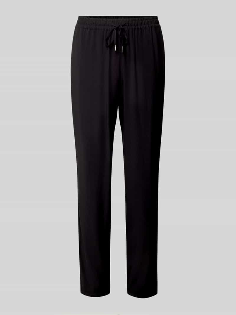 Christian Berg Woman Tapered fit stoffen broek met tunnelkoord