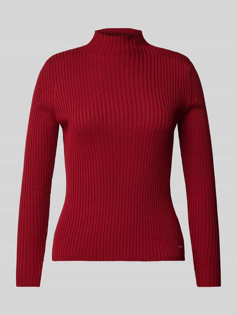 MORE & MORE Gebreide pullover met opstaande kraag