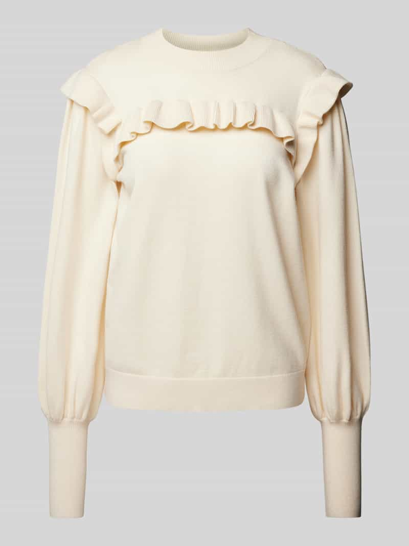 YAS Gebreide pullover met ruches, model 'JUM'