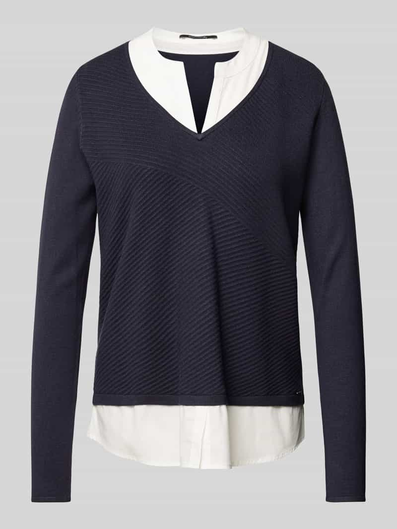 Comma Gebreide pullover met V-hals