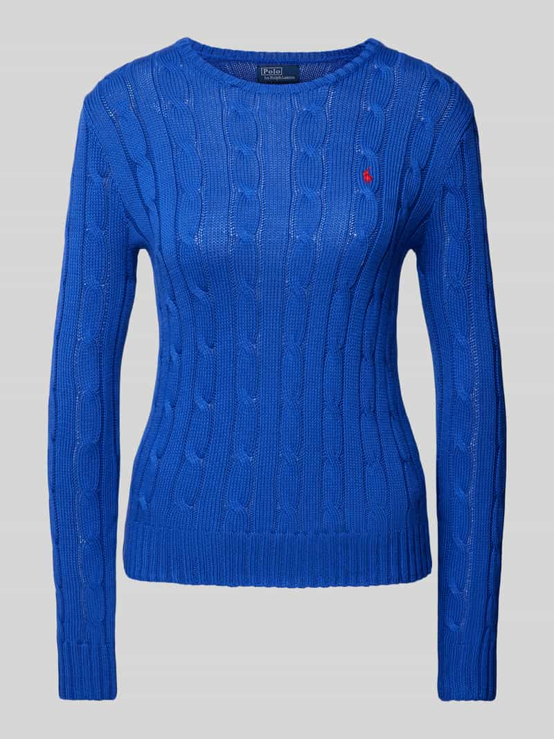 Polo Ralph Lauren Gebreide pullover met logostitching, model 'KIMBERLY'